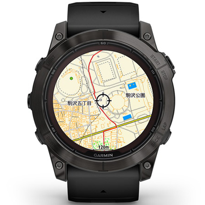 GARMIN 	fenix 7X Pro Sapphire Dual Power Ti Carbon Gray / Black ガーミン フラッグシップGPSウォッチ