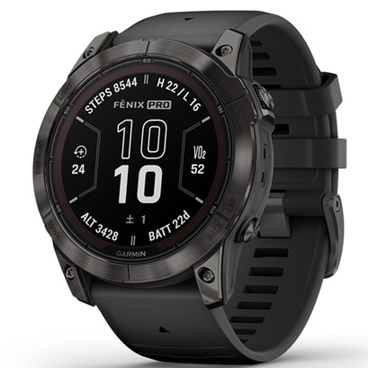 GARMIN 	fenix 7X Pro Sapphire Dual Power Ti Carbon Gray / Black ガーミン フラッグシップGPSウォッチ