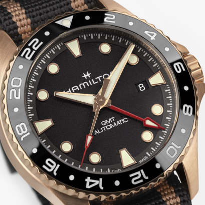 カーキ ネイビー Scuba Automatic GMT 43mm Bronze