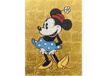 ジュエリー絵画® ディズニー 「ミニーマウス ゴールド」(Mサイズ)